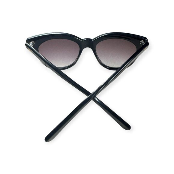Le Specs Supermoon Cateye Black Sunglasses Purple Gradient Lenses w/ Case main image 7